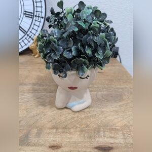 Mermaid Planter with Greenery